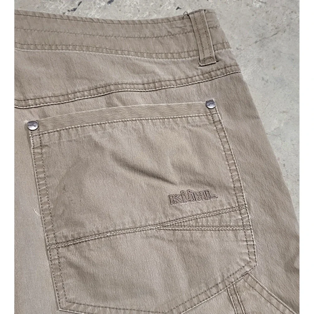 Mens Kuhl Rydr Pants 36x30 Tan Khaki Outdoor Hiking Work Utility Great Condition